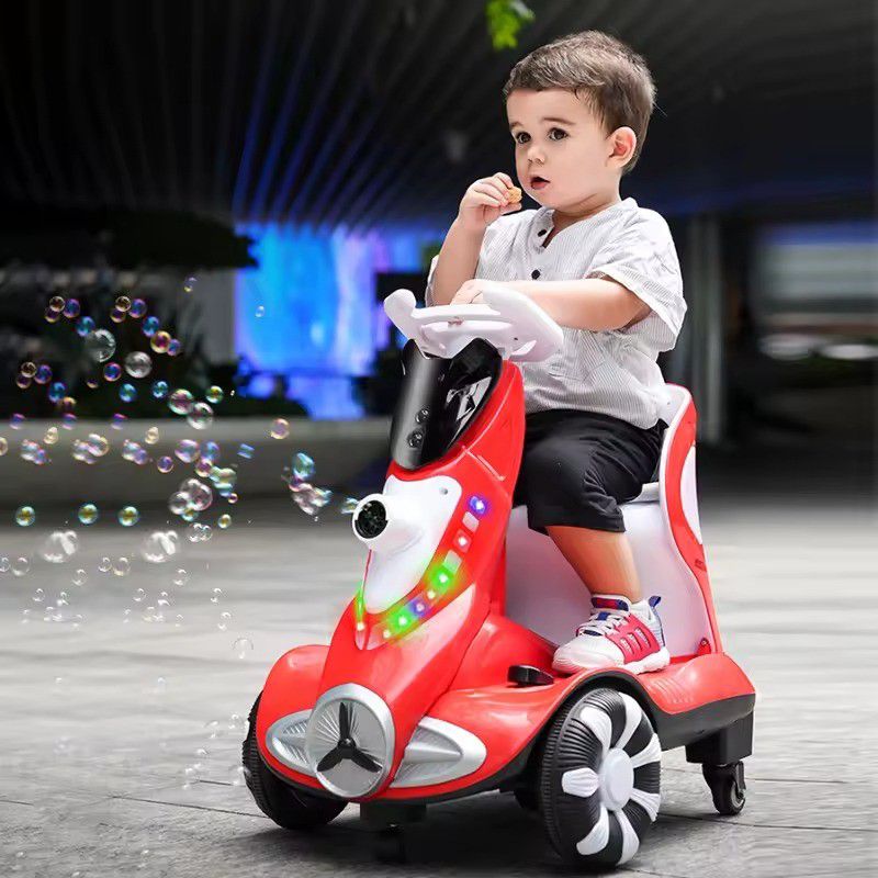 Electric Ride-On Scooter for Kids with Bubble Blower ©