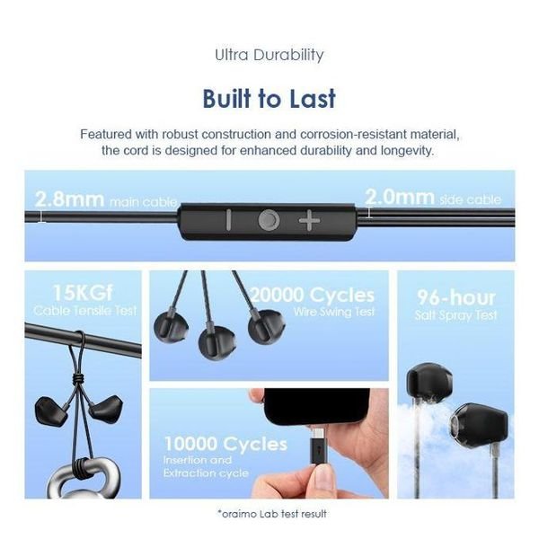 Oraimo - Wired Earphone (Original)