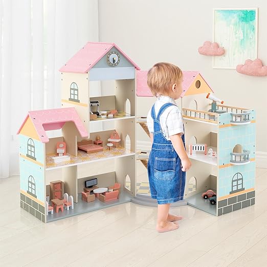 Wood & Play Corner Doll House ©