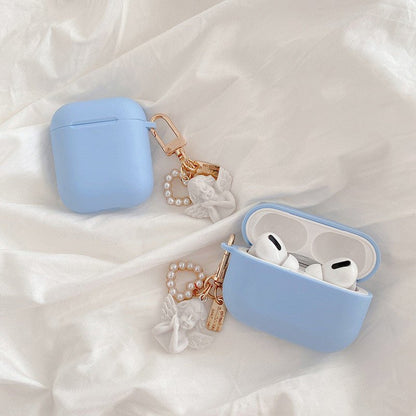 Compatible with Apple, Compatible with Apple , Little Angel Earphone Cover Suitable For Airpods Protective Cover  Personality Creative Female Tide Soft Shell Silicone