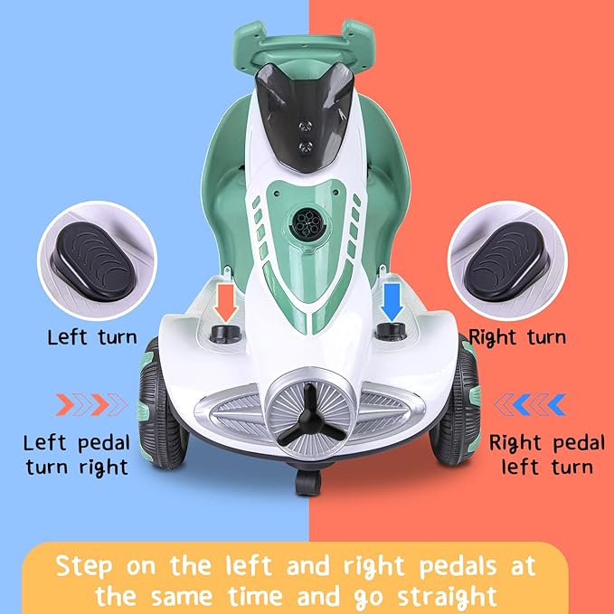 Electric Ride-On Scooter for Kids with Bubble Blower ©