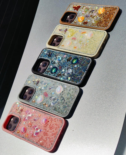 Glitter Seashell Mobile Case