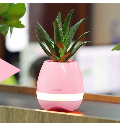 Touch-Sensitive Music Vase Desktop Audio
