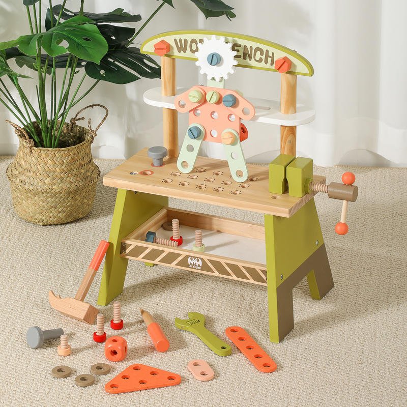 Wooden Green Tool Table ©